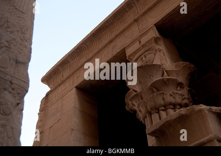 Tempel von Philae auf Agilika Insel in der Nähe von Assuan, Ägypten, Afrika Stockfoto