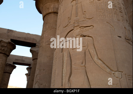 Tempel von Kom Ombo in Kom Ombo, Ägypten, Afrika Stockfoto