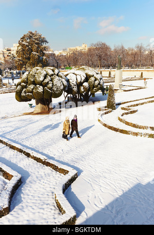 Das Parterre an der Buen Retiro Park-Madrid-Spanien Stockfoto