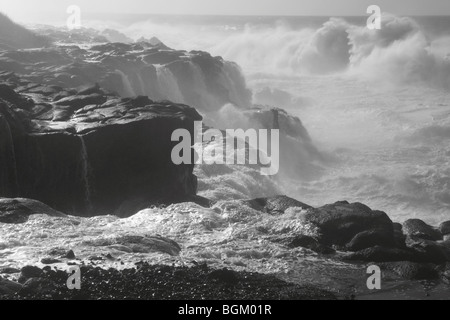 Wellen an der felsigen Küste von Oregon Stockfoto