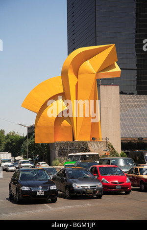 El Caballito, Skulptur, Paseo De La Reforma, Mexiko-Stadt, Mexiko, Nordamerika Stockfoto