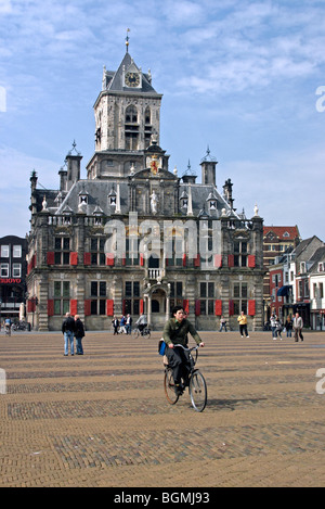 Delft-Rathaus im Renaissancestil, Niederlande Stockfoto