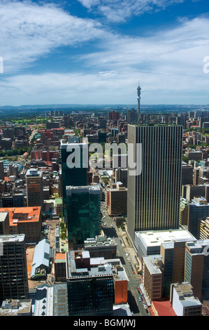 Johannesburg-Blick vom Carlton Centre, Nordansicht Stockfoto