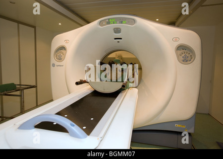 Ein Schaf in einem MRI-Scanner Stockfoto