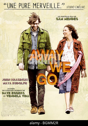 Wir weggehen Jahr: 2009 Regie: Sam Mendes John Krasinski, Maya Rudolph Movie Poster (Fr) Stockfoto