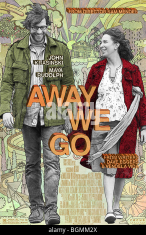 Wir weggehen Jahr: 2009 Regie: Sam Mendes John Krasinski, Maya Rudolph Movie Poster (USA) Stockfoto
