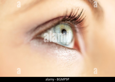 Nahaufnahme eines Womans Augen Stockfoto