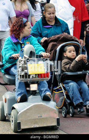 Handicap-Elektro-Scooter aka Electric Komfort Fahrzeug (ECV) Stockfoto