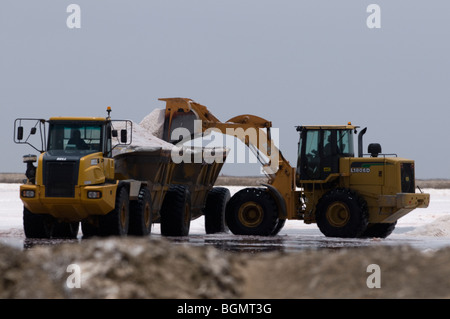 Salinen, Walvis Bay, Namibia. Stockfoto