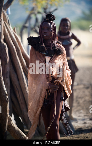 Himbas in North West Namibia Stockfoto