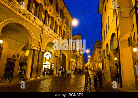 Emilia Straße, Via Emilia, Modena, Italien Stockfoto