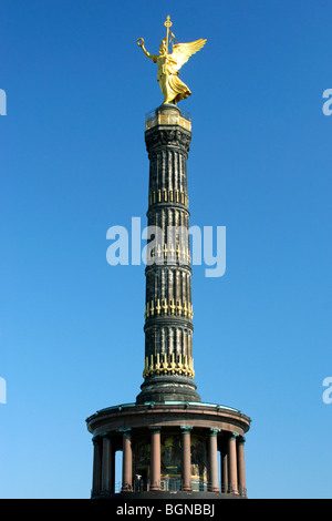 Die Siegessäule / Siegessäule im großen Tiergarten, Berlin, Deutschland Stockfoto