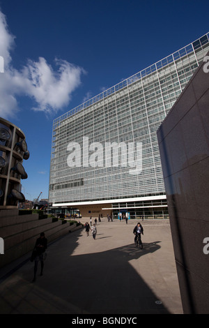 Berlaymont-Gebäude, Hauptsitz der Europäischen Kommission in Brüssel Stockfoto