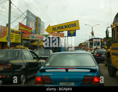 Nicaragua.Managua.Traffic im Zentrum Stadt. Stockfoto