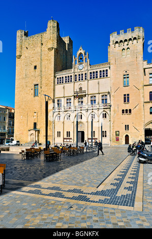 Erzbischöflichen Palast, Narbonne, Frankreich. Stockfoto