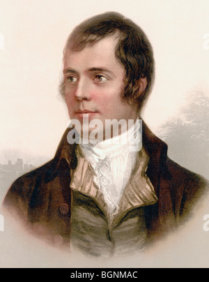 Robert Burns, 1759 - 1796. Schottischer Dichter. Stockfoto