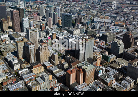 Luftaufnahme über Union Square-San Francisco Kalifornien Stockfoto