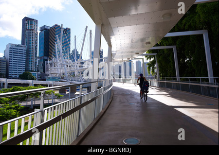 Kurilpa Bridge Brisbane Australien Stockfoto