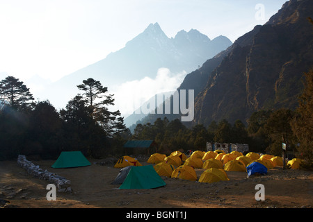 Camping In der Khumbu-Region Himalaya Nepal Asien Stockfoto