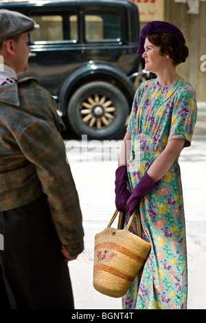 Schauspieler am Set, Toronto, "Kit Kittredge: An American Girl" Stockfoto