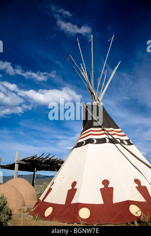 Tipi in Taos New Mexico USA Stockfoto