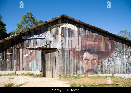 Das Dorf Oventic ist ein autonomen zapatistischen Dorf in Chiapas, Mexiko. Stockfoto