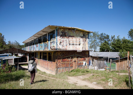 Das Dorf Oventic ist ein autonomen zapatistischen Dorf in Chiapas, Mexiko. Stockfoto