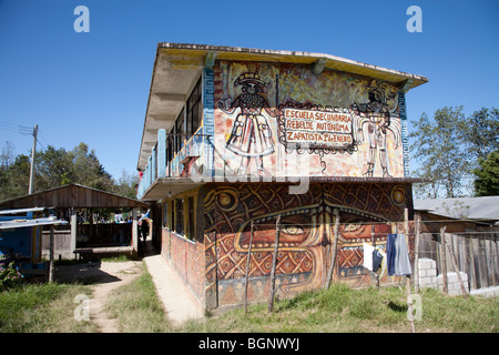 Das Dorf Oventic ist ein autonomen zapatistischen Dorf in Chiapas, Mexiko. Stockfoto