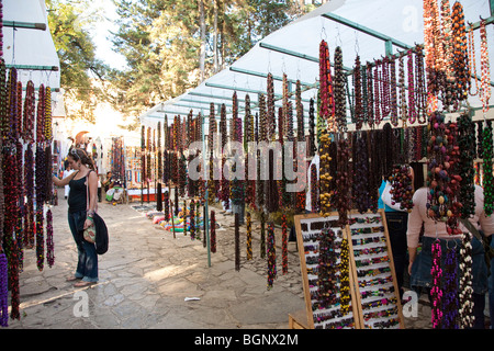 Handwerk-Marktkirche und Ex-Convento de Santo Domingo. San Cristóbal de Las Casas, Chiapas, Mexiko. Stockfoto