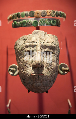 Die Rote Königin Funerary Angebote. 7. Jahrhundert n. Chr. Tempel XIII. Palenque Website Archäologiemuseum, Chiapas, Mexiko. Stockfoto