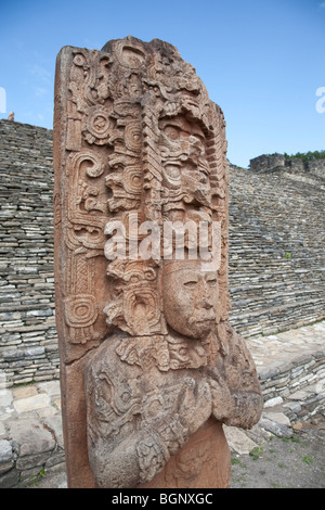 Toniná Maya-Ruinen Archäologie Website, Chiapas, Mexiko. Stockfoto