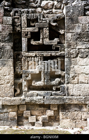 Struktur XI. Chicanná Maya-Ruinen Archäologie Website, Campeche, Mexiko. Stockfoto