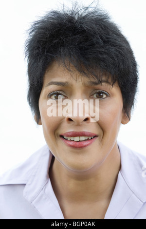 Porträt einer reifen Frau suchen überrascht Stockfoto