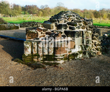 die Ruinen von Bordesley Abbey in Redditch Worcestershire in den Midlands in england Stockfoto