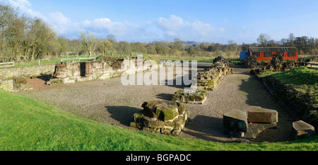 die Ruinen von Bordesley Abbey in Redditch Worcestershire in den Midlands in england Stockfoto