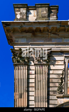 Detail des Sutton Scarsdale Hall in Derbyshire England UK die wurde 1724 erbaut, aber seit den 1920er Jahren eine zerstörte shell Stockfoto