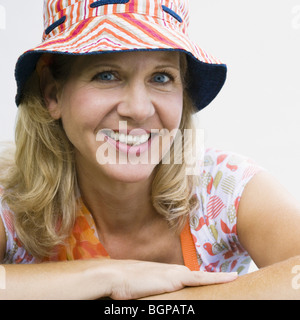 Porträt einer reifen Frau, Lächeln Stockfoto