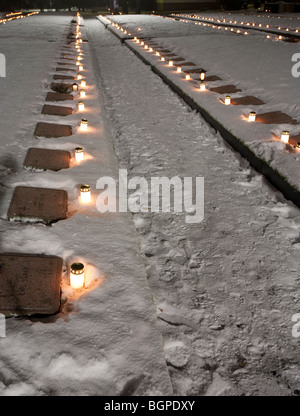 Gräber von dem Finnischen Winterkrieg und den zweiten Weltkrieg Soldaten, Finnland Stockfoto