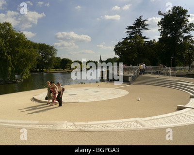 England Midlands Warwickshire STRATFORD UPON AVON Stratford am Avon canal Bancroft Becken Stockfoto