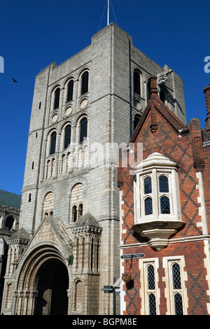 Das zweite Tor der Abtei, von den Normannen erbaut Stockfoto