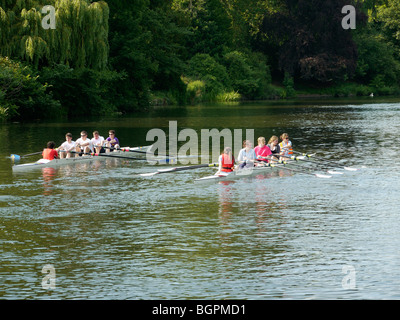 Fluß Avon-upon-Avon Warwickshire England uk Stockfoto