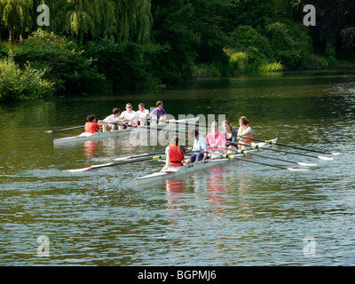 Fluß Avon-upon-Avon Warwickshire England uk Stockfoto