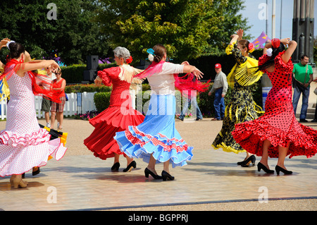 Flamenco-Tänzer, Texas State Fair, Dallas, Texas, USA Stockfoto