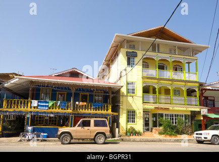 Panama Bocas del Toro Hotel Don Chicho Stockfoto