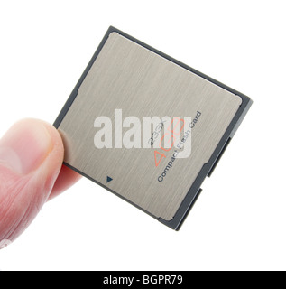 CompactFlash Speicher Karte 4GB 233 X Schock und Magnet Beweis 2010 Design - Samsung branding entfernt von Retusche - anonym Stockfoto