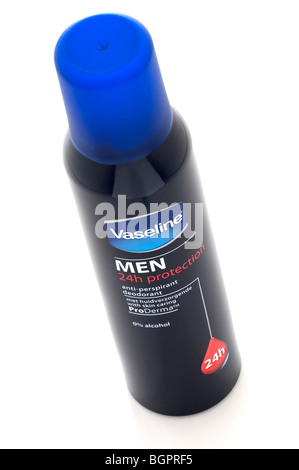 Schwarz kann der Mens Vaseline alkoholfrei anti-Transpirant Deodorant spray Stockfoto