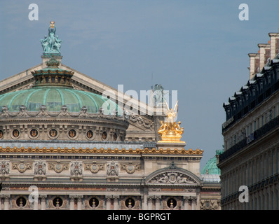 Opéra Garnier (aka Palais Garnier, Opéra de Paris, Grand Opera House, Paris Opera). Place de l ' Opera. Paris. Frankreich Stockfoto