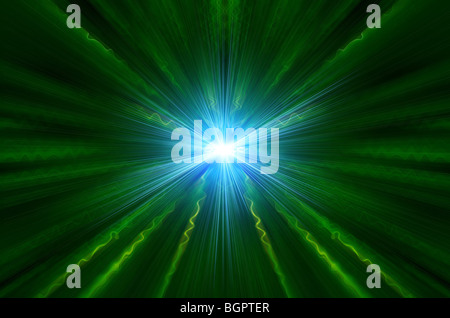 weißen Blitz auf ein Raum-Hintergründe Stockfoto