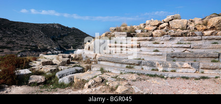 Antike Stadt Ruinen von Knidos Türkei, gebaut rund um 360BC Stockfoto