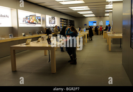 Apple Retail Store auf Grand Arcade Str. Davids 2 shopping-Komplex in zentralen Cardiff South Wales Stockfoto